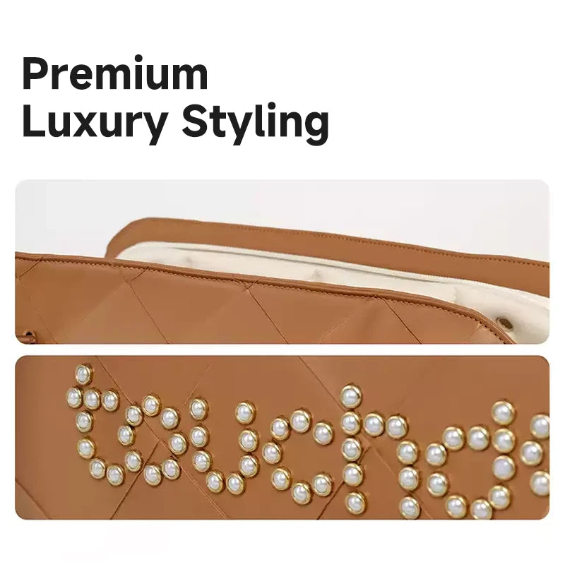 Premium Leather Console Dog Car Bed